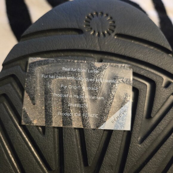 UGG Fluffita Panther/Animal/Leopard/Cheetah Platform Slipper/Sandal/Slide NWOB - Picture 12 of 16